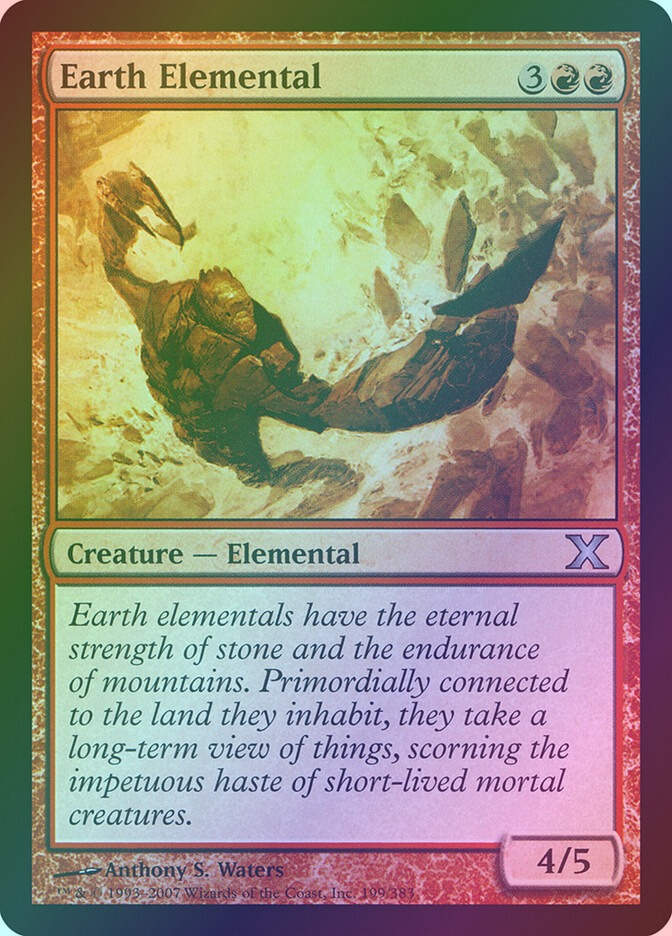 Earth Elemental (10E) (199) / Foil