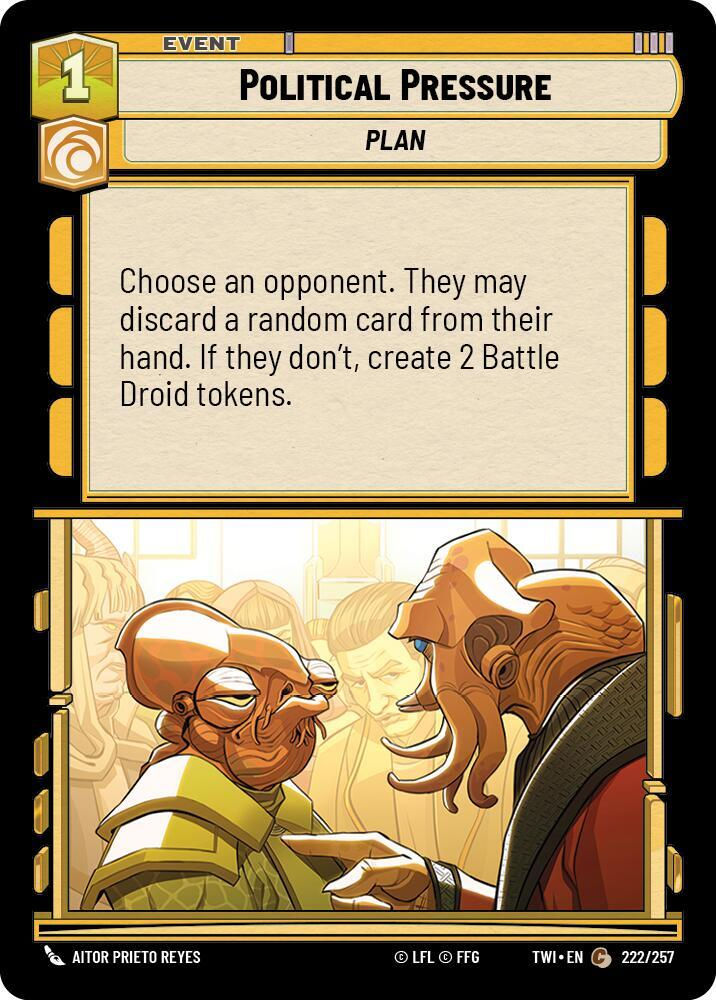 Political Pressure (TWI) (222/257) / Foil