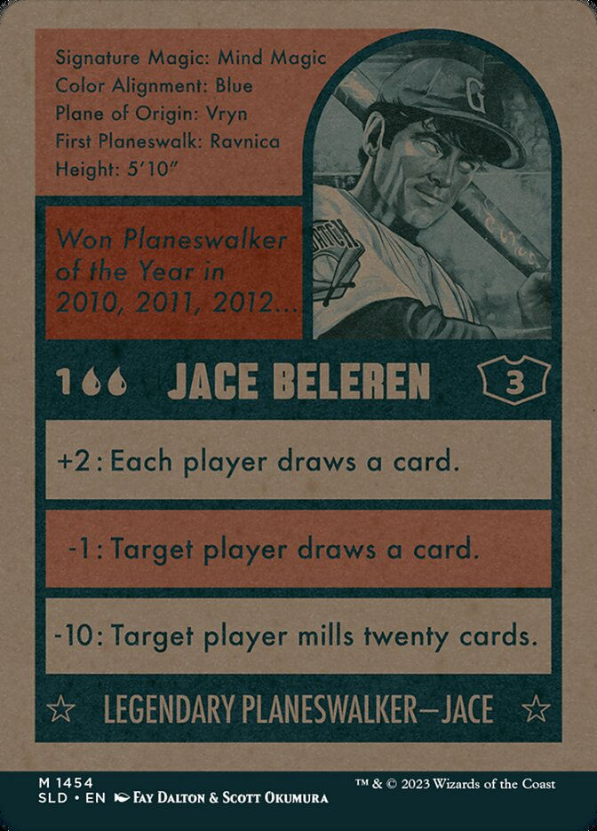 Jace Beleren // Jace Beleren (SLD) (1454) / Borderless — cara 2 de 2
