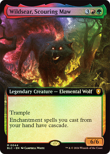 Wildsear, Scouring Maw (blc) (44) / Extended Art Foil