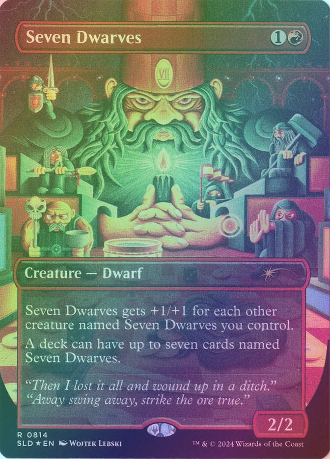 Seven Dwarves (SLD) (814) / Borderless / Foil