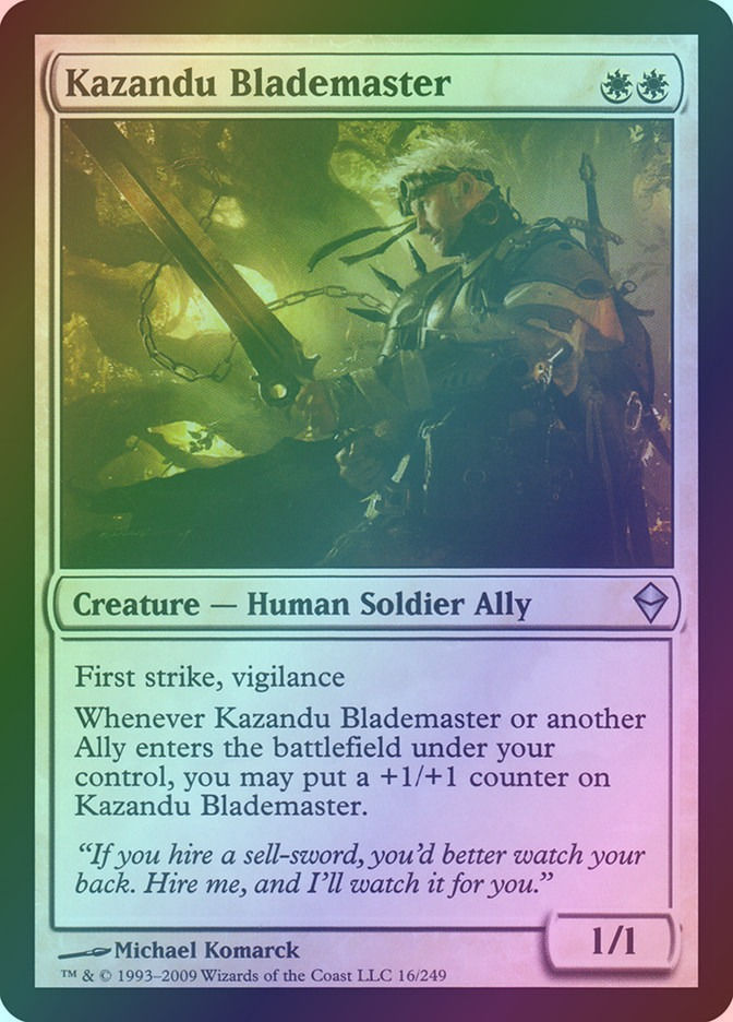 Kazandu Blademaster (ZEN) (16) / Foil