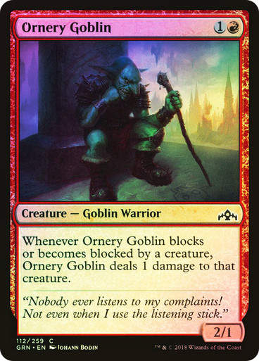Ornery Goblin (GRN) (112) / Foil