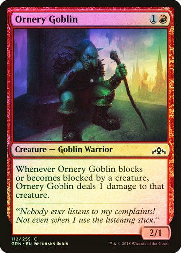 Ornery Goblin (GRN) (112) / Foil