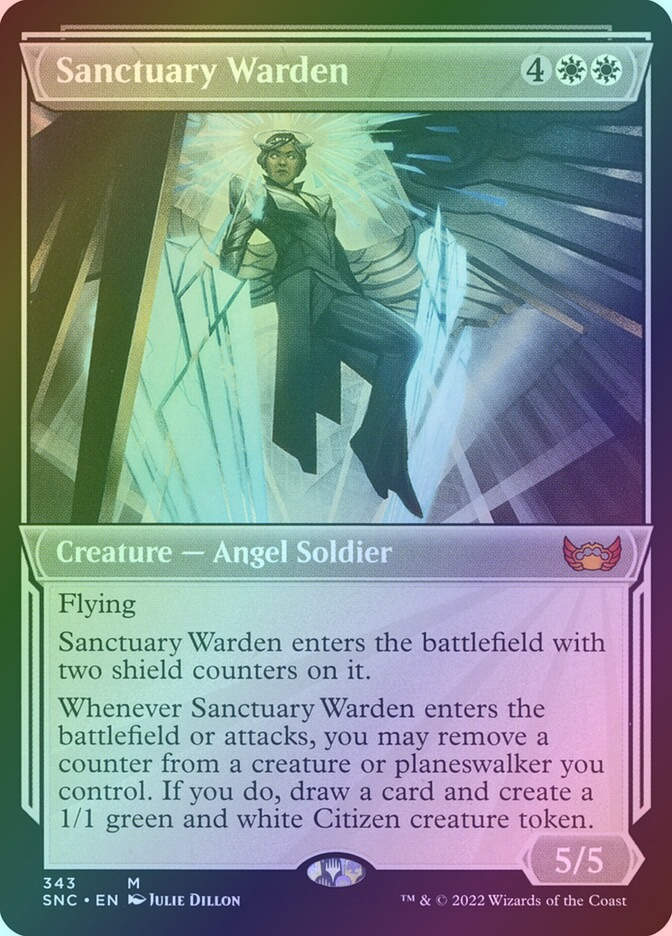 Sanctuary Warden (SNC) (343) / Showcase / Foil