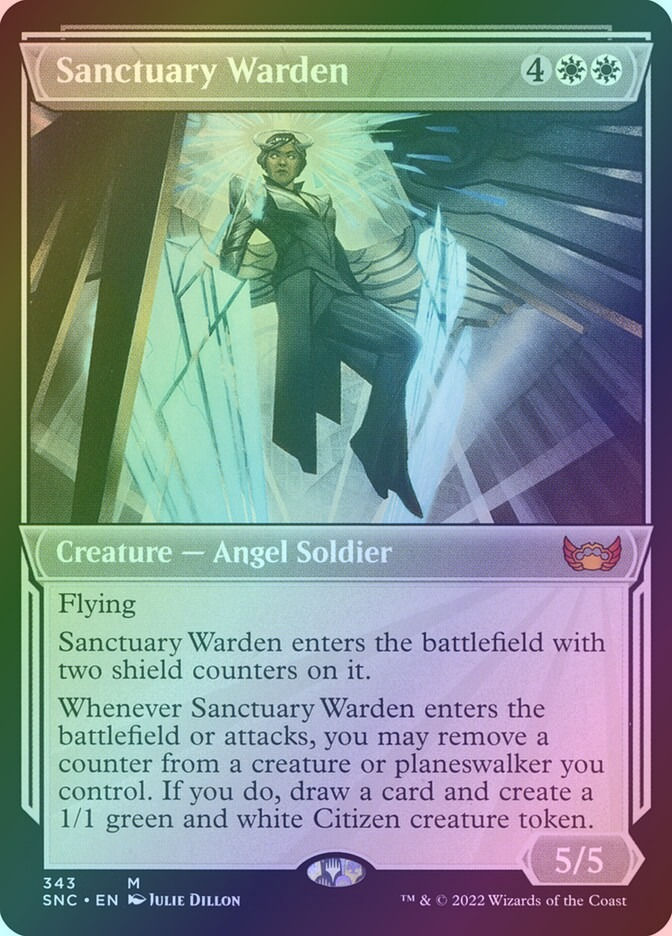 Sanctuary Warden (SNC) (343) / Showcase / Foil