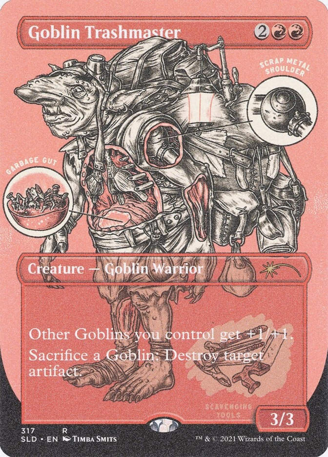Goblin Trashmaster (SLD) (317) / Borderless / Foil Etched