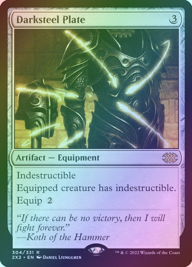 Darksteel Plate (2X2) (304) / Foil