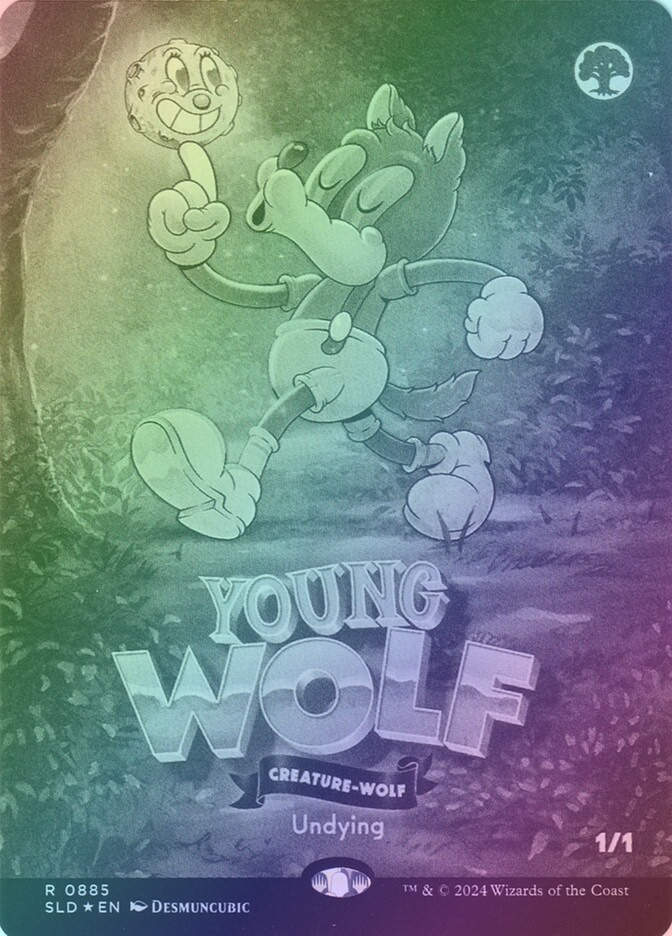 Young Wolf (SLD) (885) / Borderless / Foil