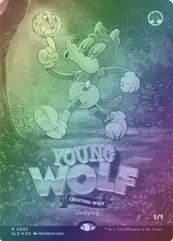 Young Wolf (SLD) (885) / Borderless / Foil