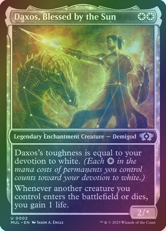 Daxos, Blessed by the Sun (MUL) (2) / Showcase / Foil