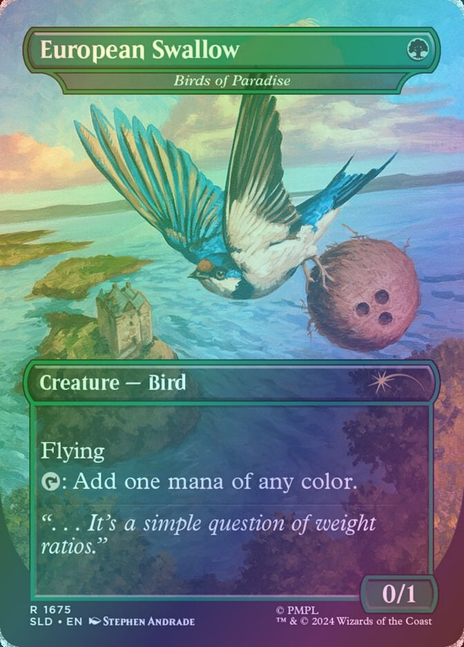 Birds of Paradise // Birds of Paradise (SLD) (1675) / Borderless / Foil — cara 2 de 2