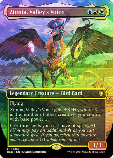 Zinnia, Valley's Voice (blc) (4) / Borderless Foil