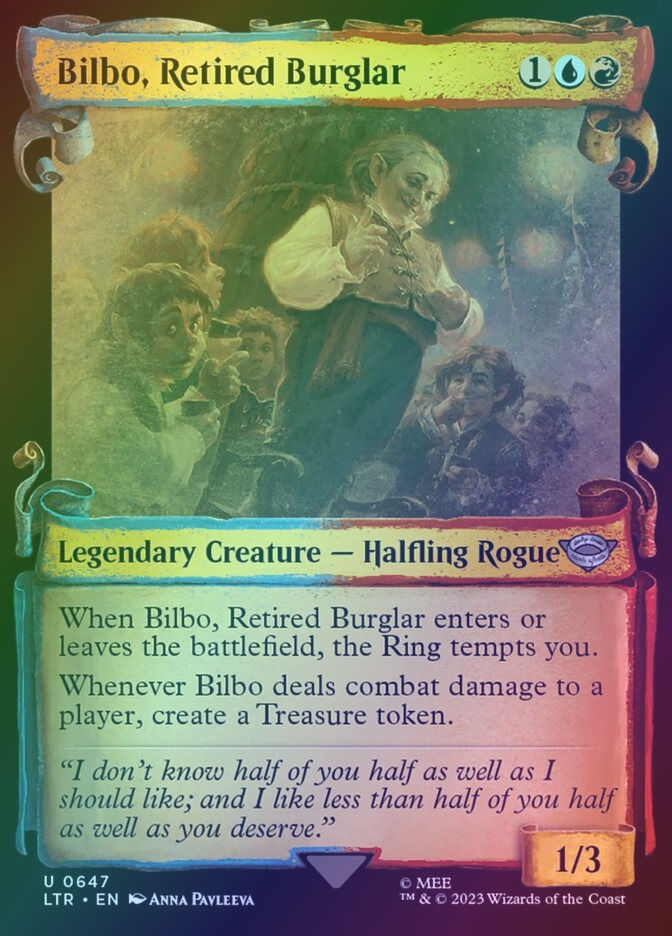 Bilbo, Retired Burglar (LTR) (647) / Showcase / Foil