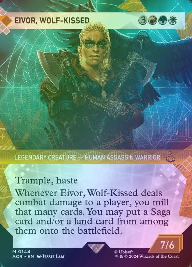 Eivor, Wolf-Kissed (ACR) (144) / Borderless / Showcase / Foil