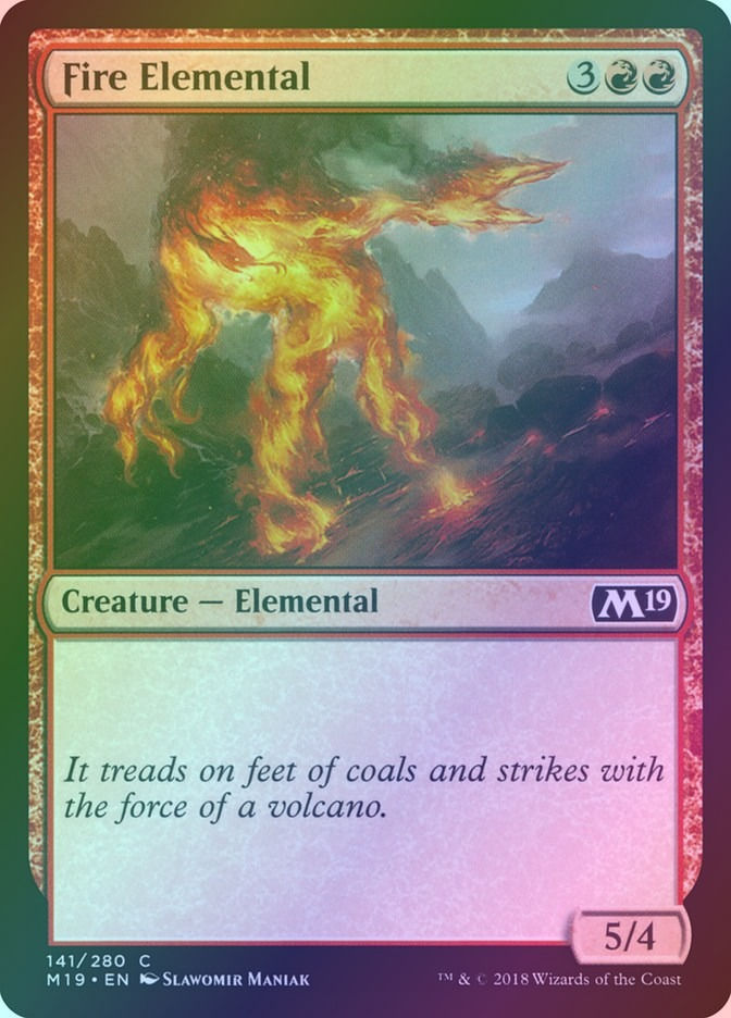 Fire Elemental (M19) (141) / Foil