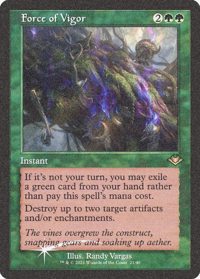 Force of Vigor (H1R) (21) / Foil Etched