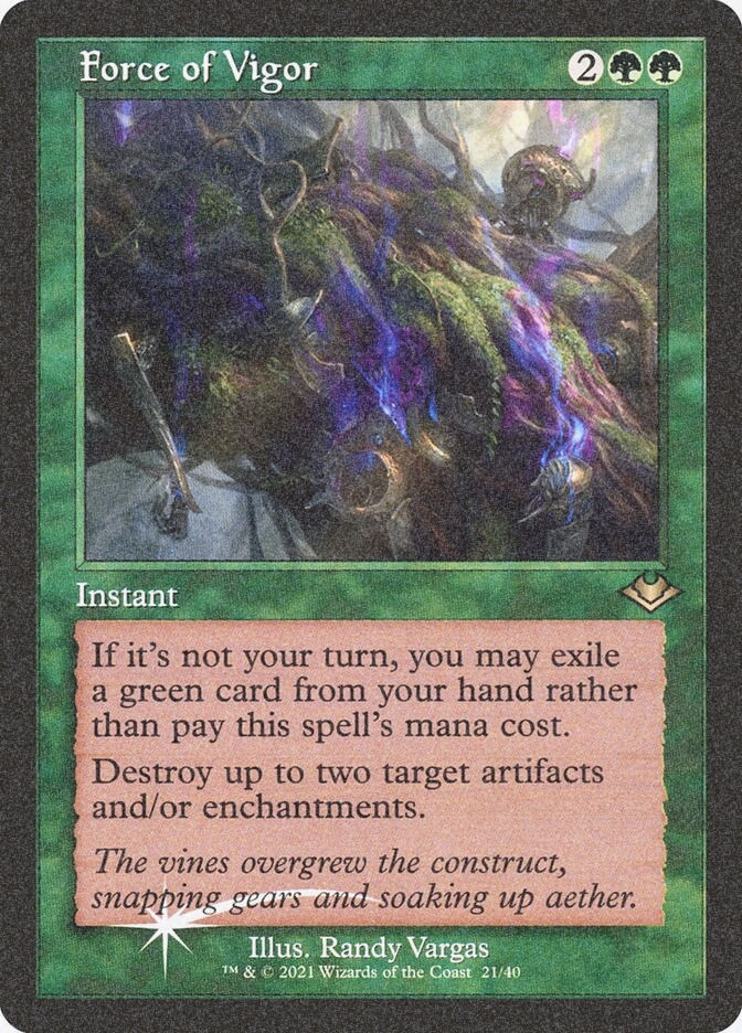 Force of Vigor (H1R) (21) / Foil Etched