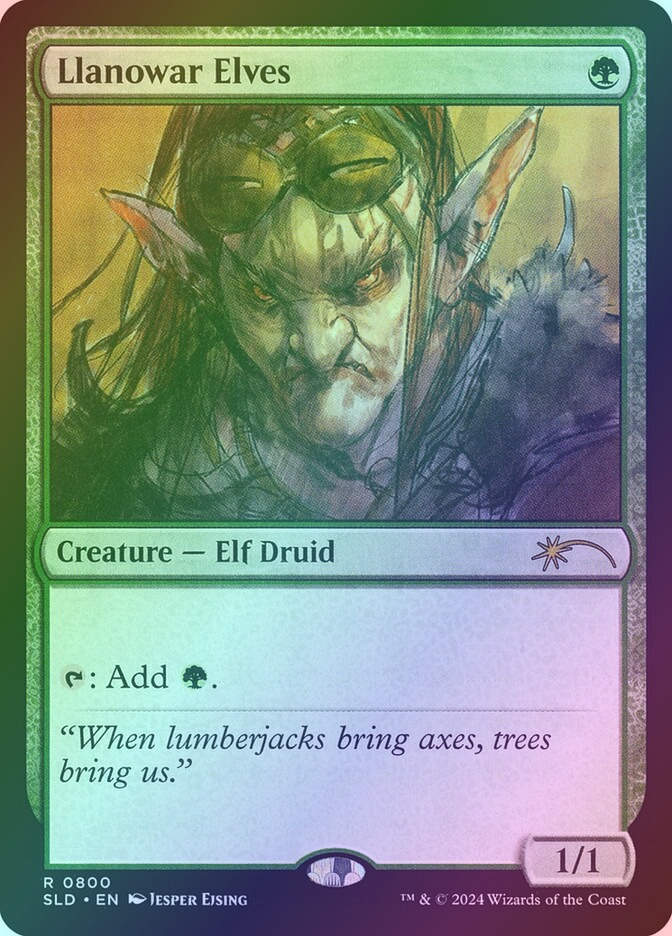 Llanowar Elves (SLD) (800) / Foil
