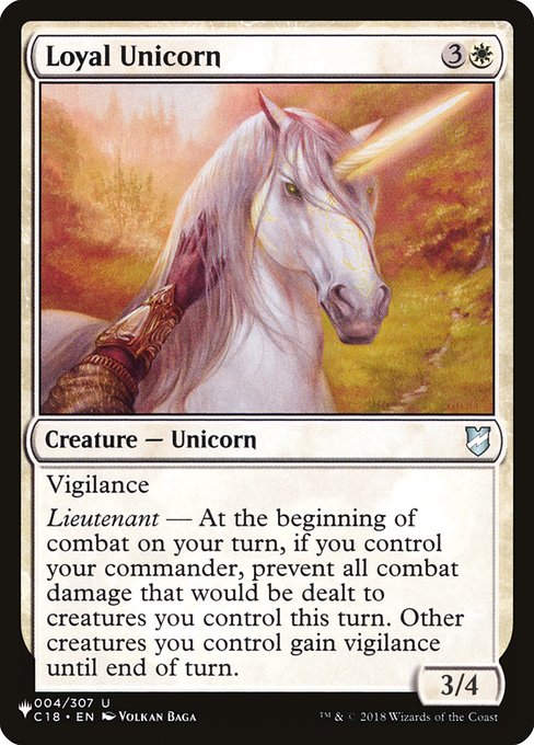 Loyal Unicorn (PLST) (C18-4)
