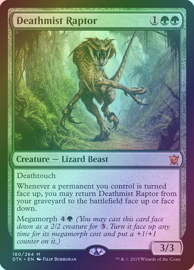 Deathmist Raptor (DTK) (180) / Foil
