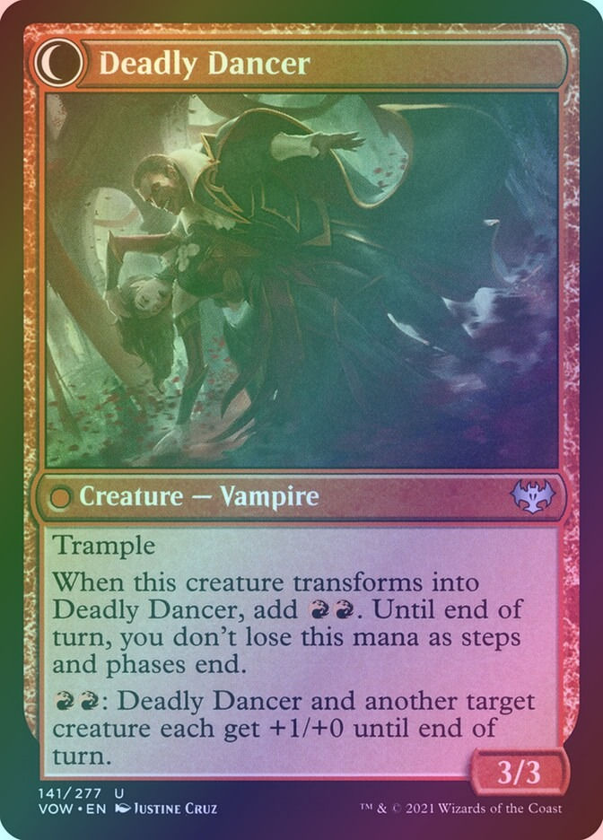 Alluring Suitor // Deadly Dancer (VOW) (141) / Foil — cara 2 de 2