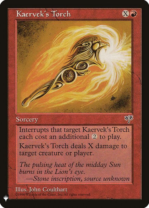 Kaervek's Torch (PLST) (MIR-185)