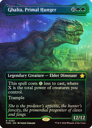Ghalta, Primal Hunger (FDN) (335) / Foil / Borderless