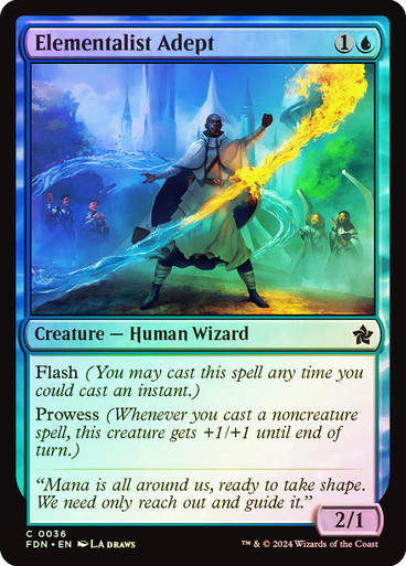 Elementalist Adept (FDN) (36) / Foil
