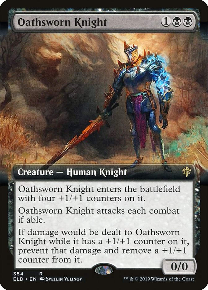 Oathsworn Knight (ELD) (354) / Extended Art