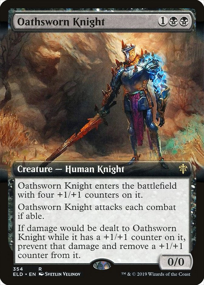 Oathsworn Knight (ELD) (354) / Extended Art