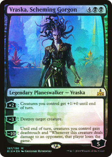 Vraska, Scheming Gorgon (RIX) (197) / Foil