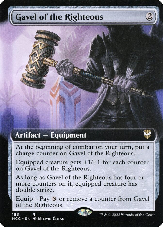 Gavel of the Righteous (NCC) (183) / Extended Art