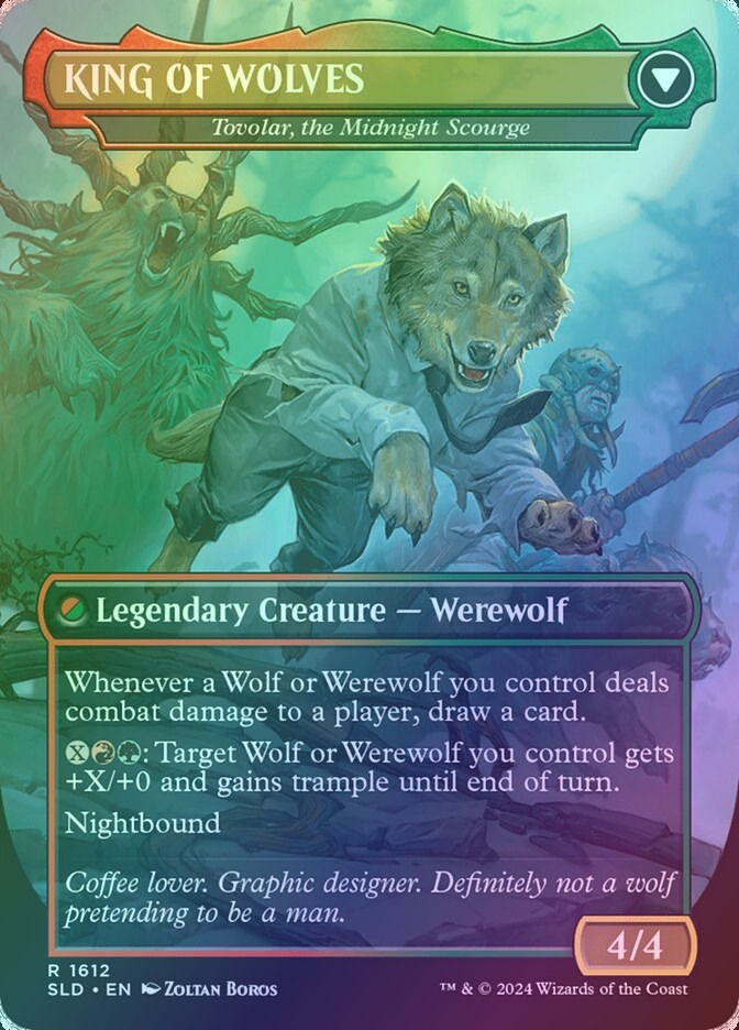 Tovolar, Dire Overlord // Tovolar, the Midnight Scourge (SLD) (1612) / Foil — cara 2 de 2