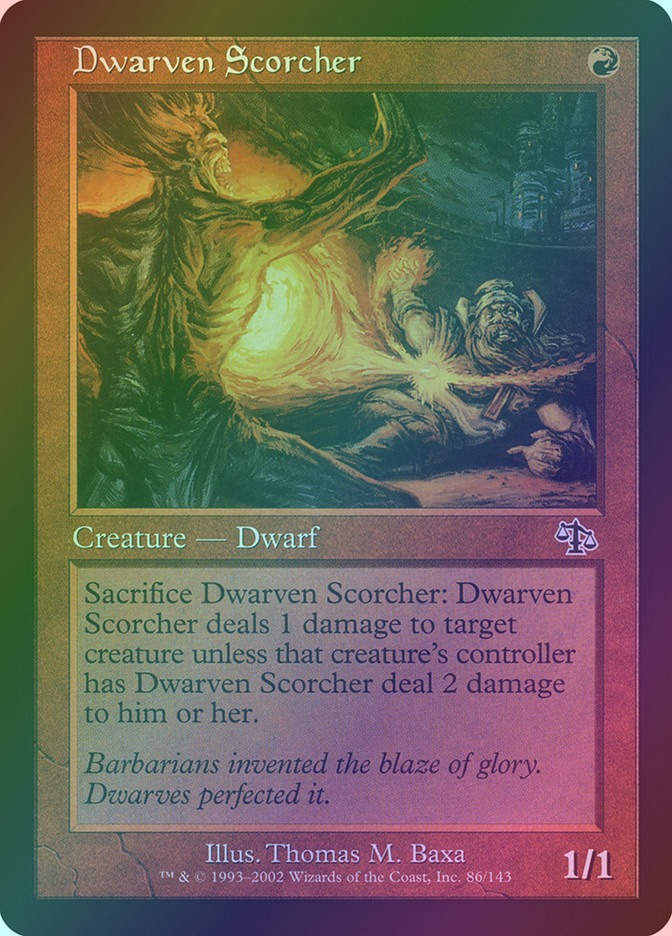 Dwarven Scorcher (JUD) (86) / Foil