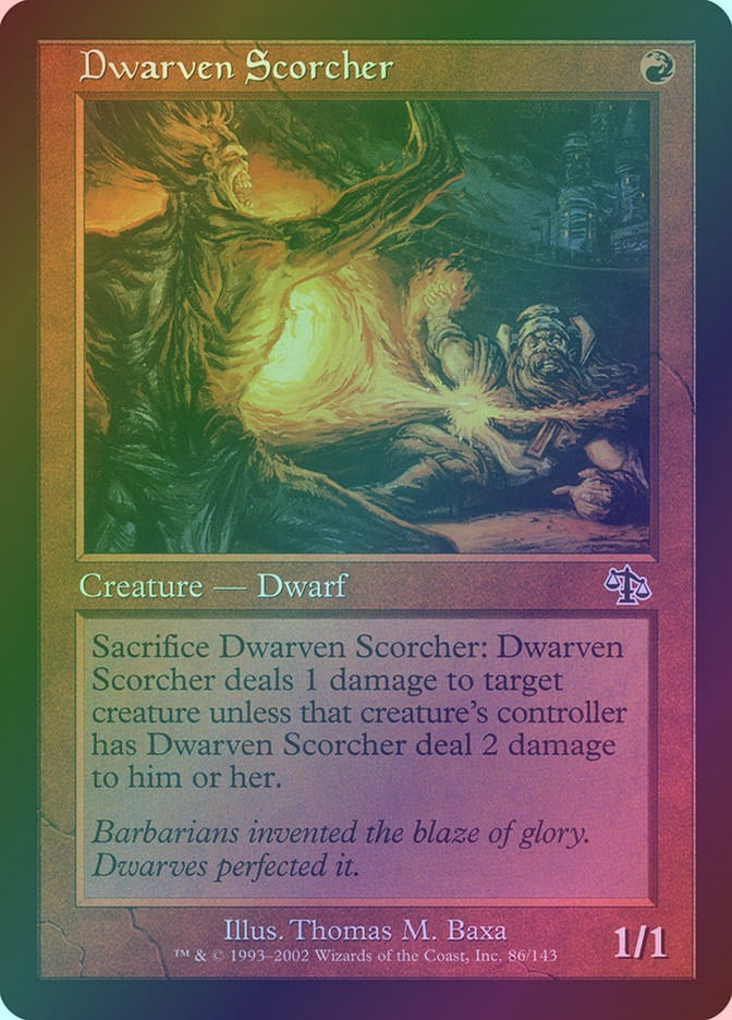 Dwarven Scorcher (JUD) (86) / Foil