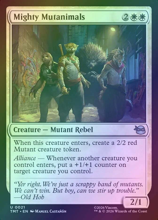 Mighty Mutanimals (TMT) (21) / Foil