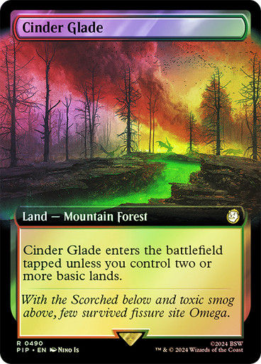 Cinder Glade (pip) (490) / Extended Art Foil