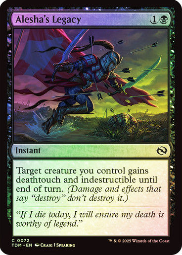 Alesha's Legacy (TDM) (72) / Foil