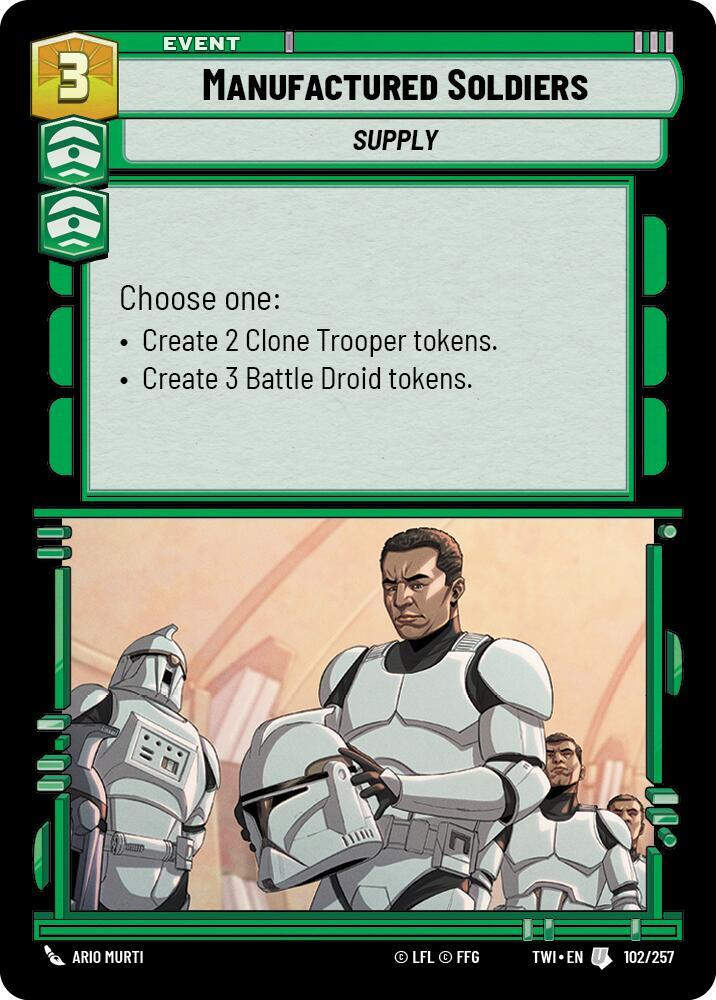 Manufactured Soldiers (TWI) (102/257) / Foil