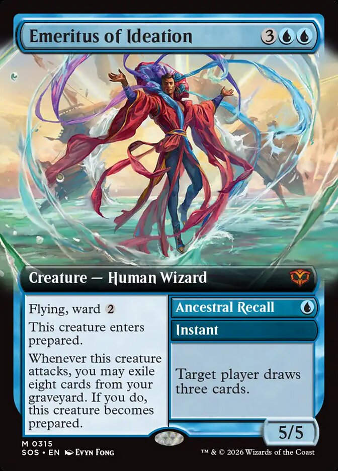 Emeritus of Ideation // Ancestral Recall (SOS) (315) / Extended Art