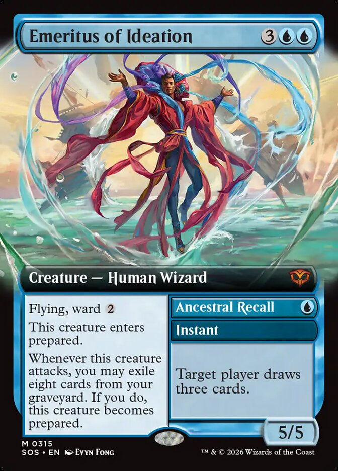Emeritus of Ideation // Ancestral Recall (SOS) (315) / Extended Art