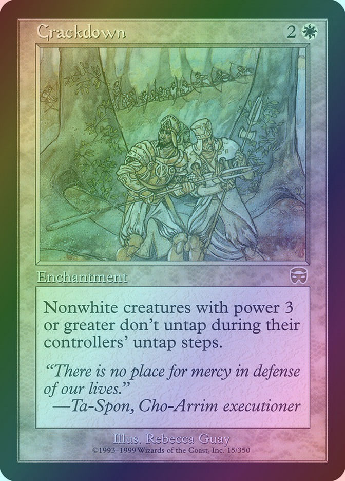 Crackdown (MMQ) (15) / Foil