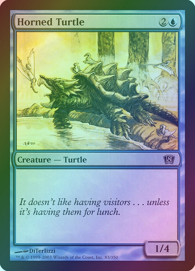Horned Turtle (8ED) (83★) / Foil