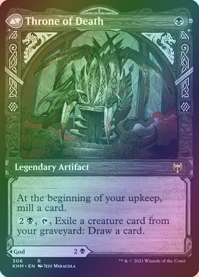 Egon, God of Death // Throne of Death (KHM) (306) / Showcase / Foil — cara 2 de 2