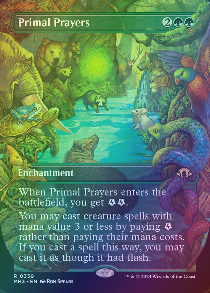 Primal Prayers (MH3) (339) / Borderless / Foil