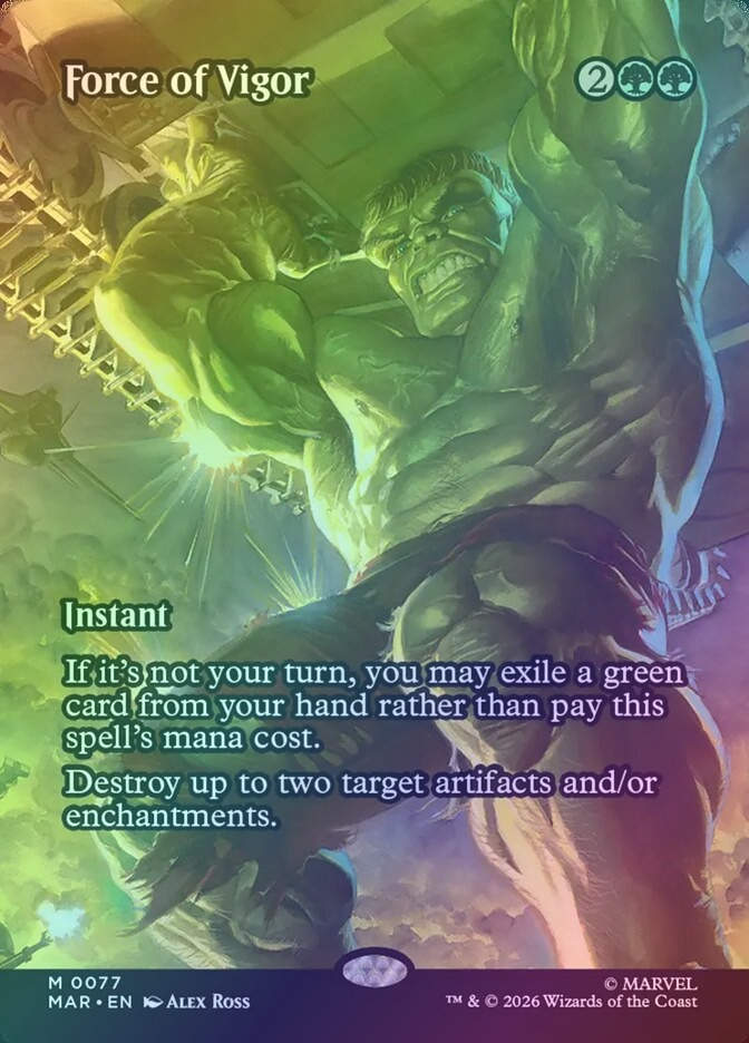 Force of Vigor (MAR) (77) / Borderless / Foil