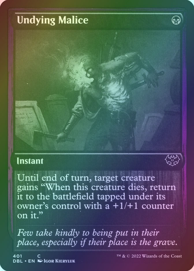 Undying Malice (DBL) (401) / Foil