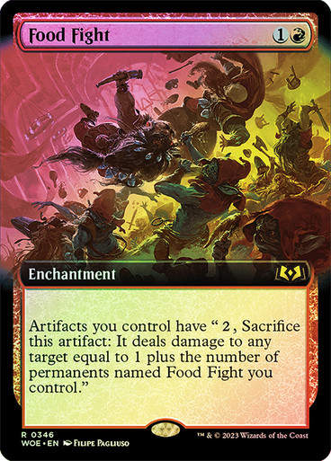 Food Fight (woe) / Extended Art Foil