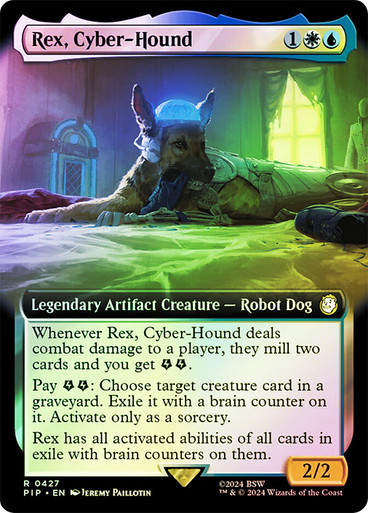 Rex, Cyber-Hound (pip) (427) / Extended Art Foil
